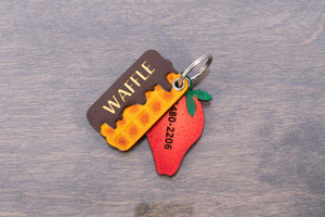 Chocolate Waffle ID Tag