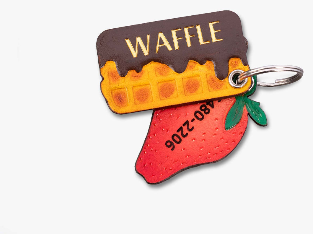 Chocolate Waffle ID Tag